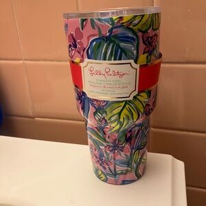 Lilly Pulitzer 30 Oz Insulated Tumbler with Lid,  Stainless Steel Travel Cup